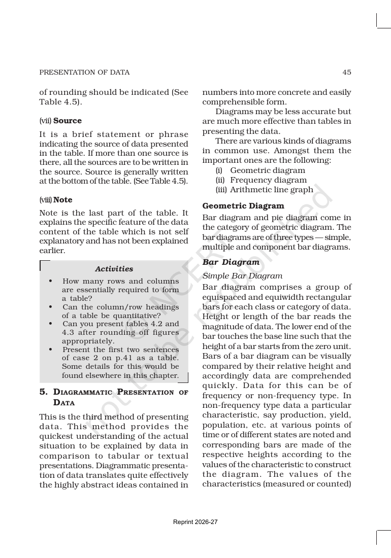 Page 6 of Presentation of Data
