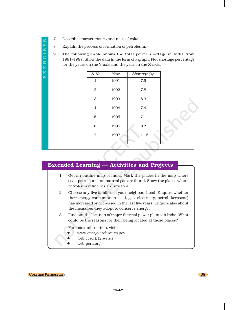 Page 8 of Coal and Petroleum