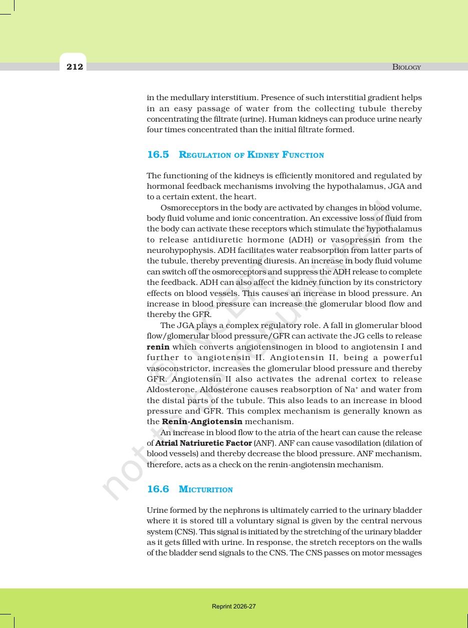 Page 8 of Excretory Products and their Elimination
