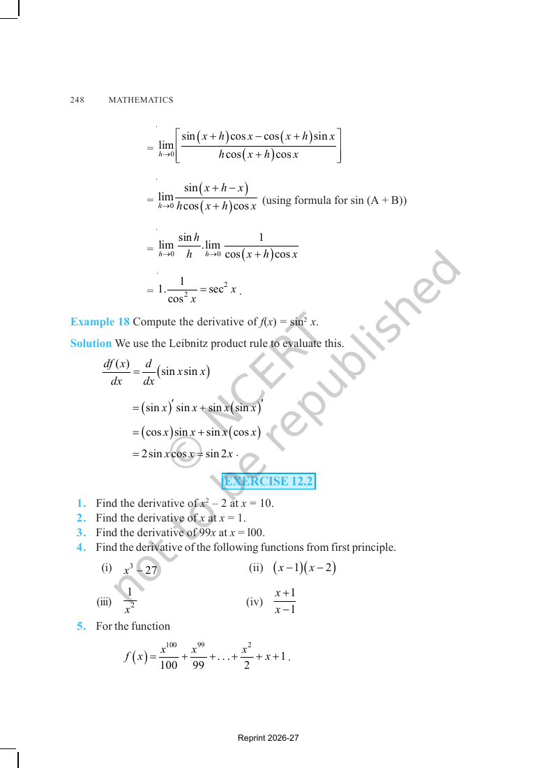 Page 32 of Limits and Derivatives