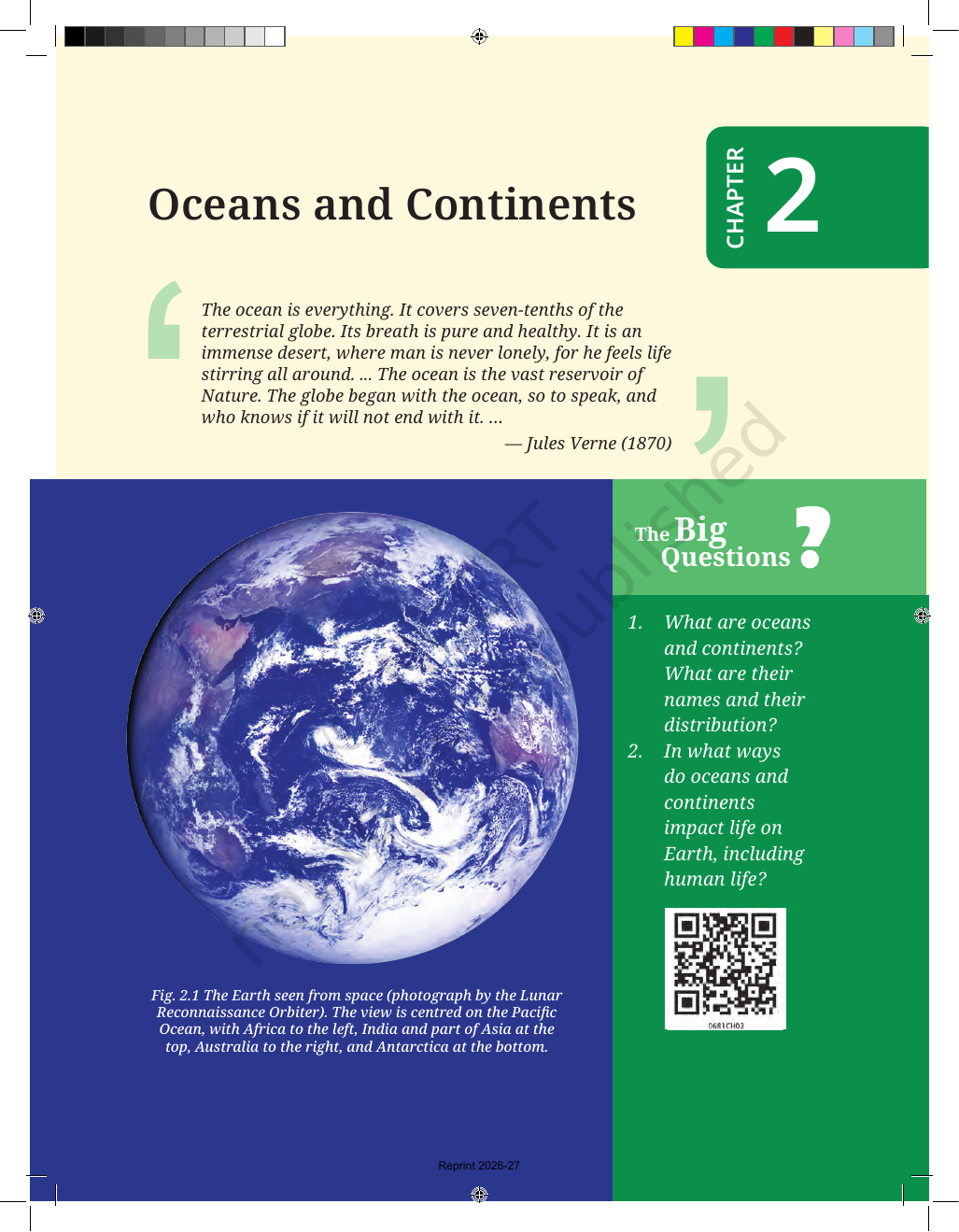 Page 1 of Oceans and Continents