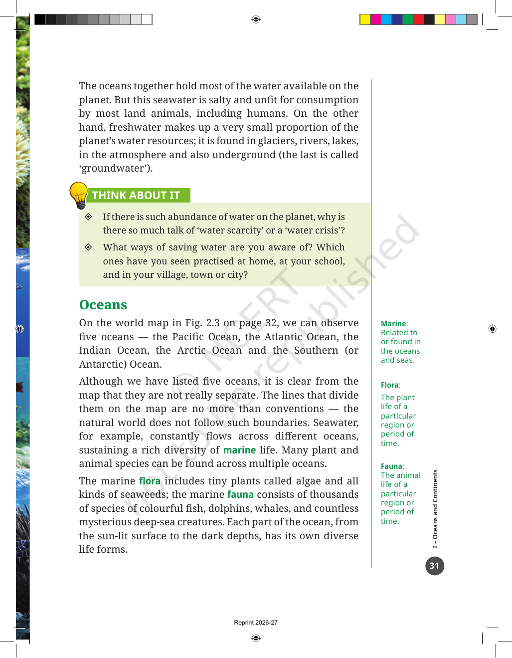 Page 5 of Oceans and Continents