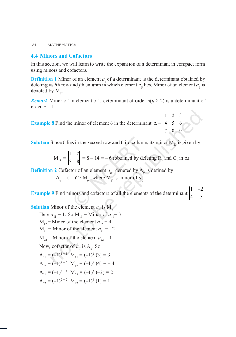 Page 9 of Determinants