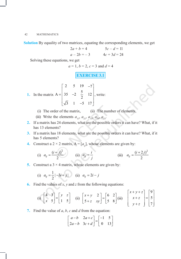 Page 9 of Matrices