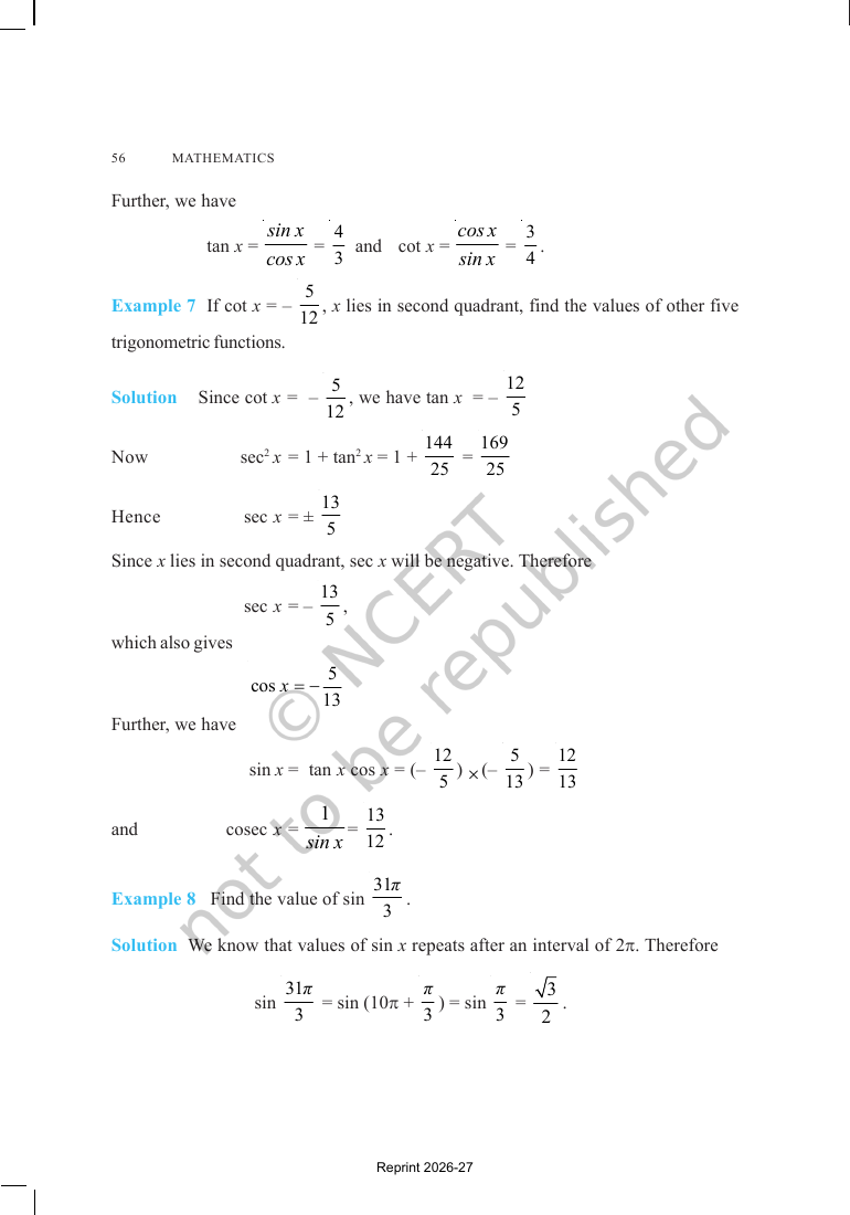 Page 14 of Trigonometric Functions