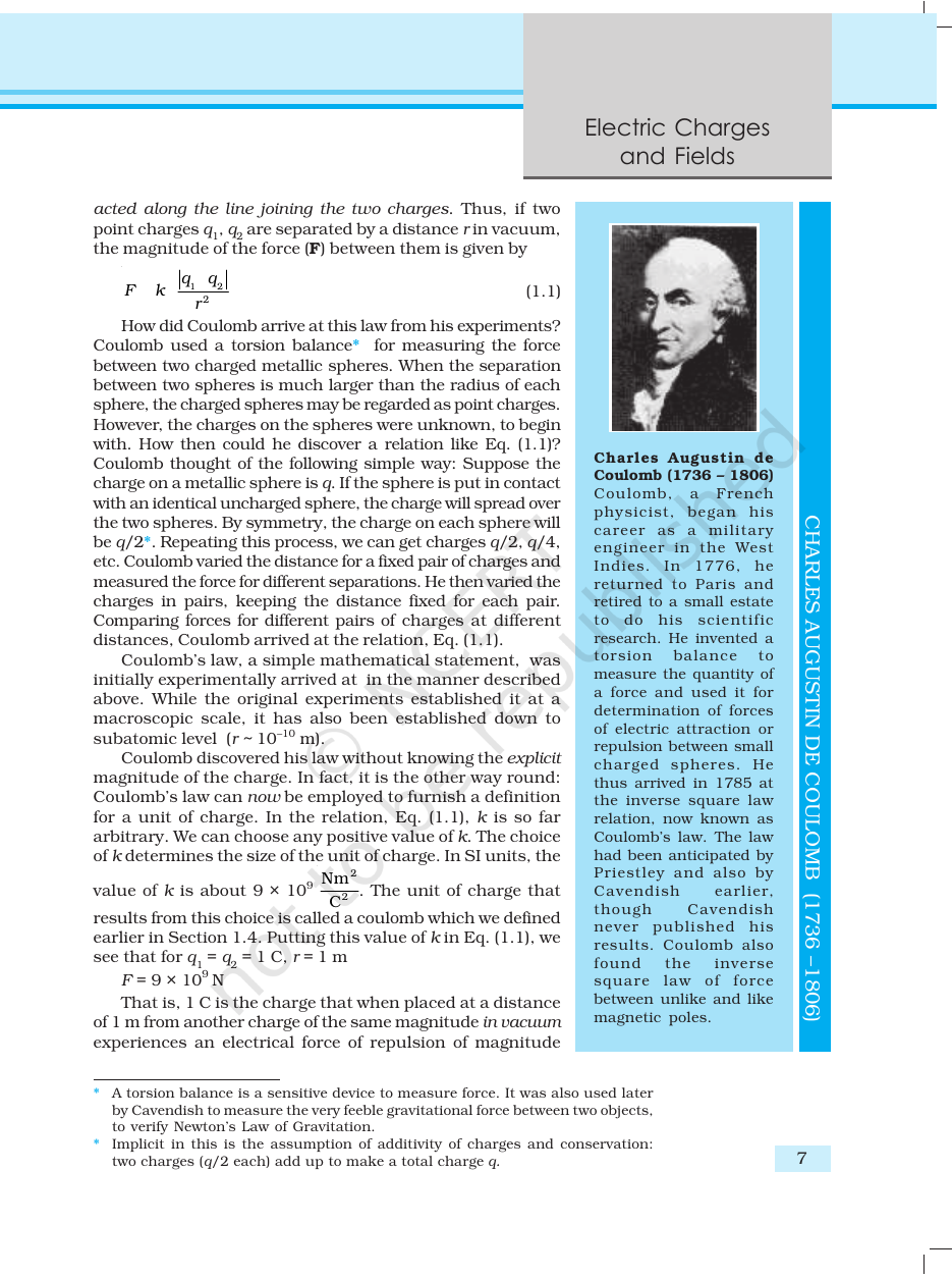 Page 7 of Electric Charges and Fields