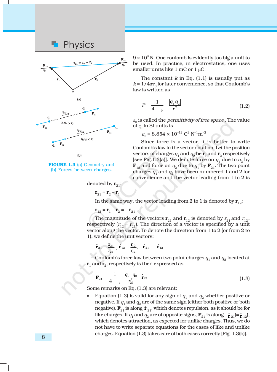 Page 8 of Electric Charges and Fields