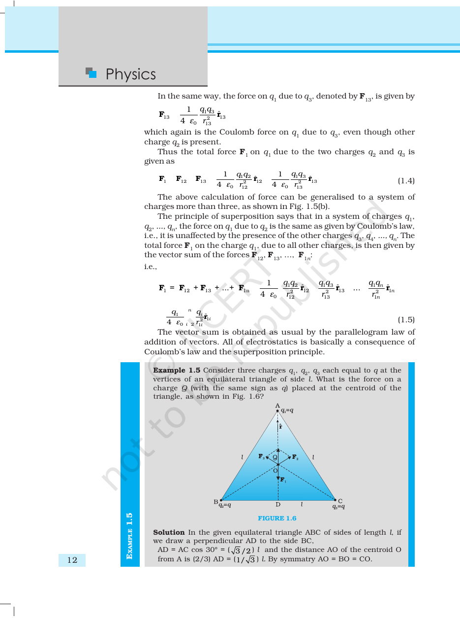 Page 12 of Electric Charges and Fields