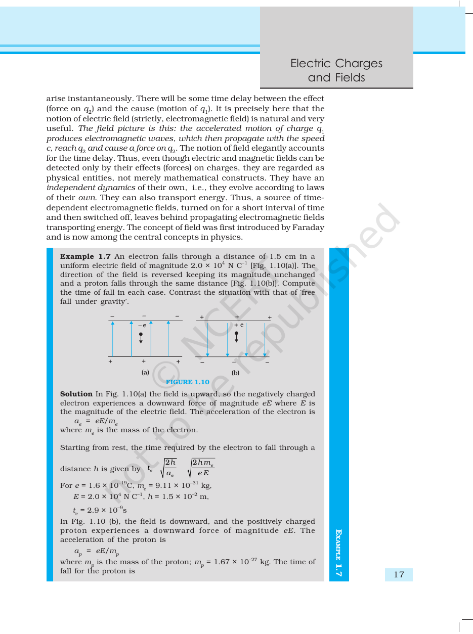 Page 17 of Electric Charges and Fields
