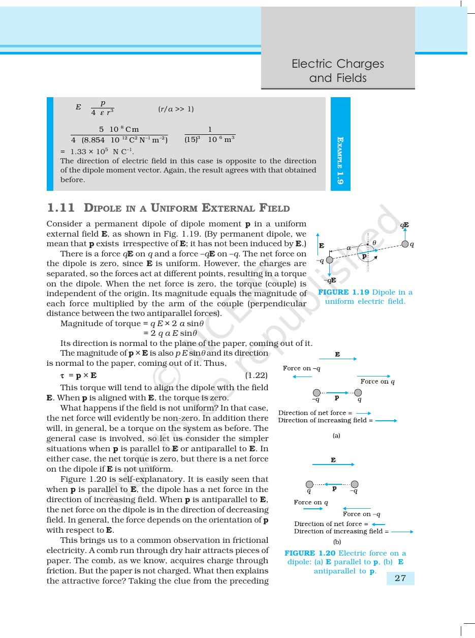 Page 27 of Electric Charges and Fields