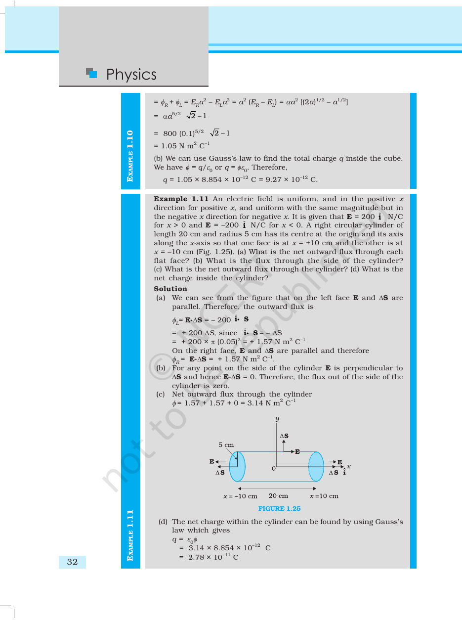 Page 32 of Electric Charges and Fields