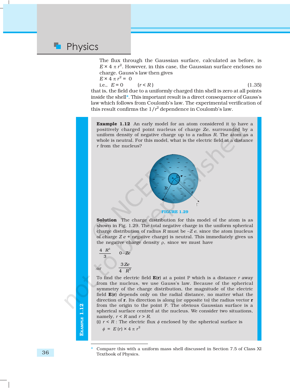 Page 36 of Electric Charges and Fields