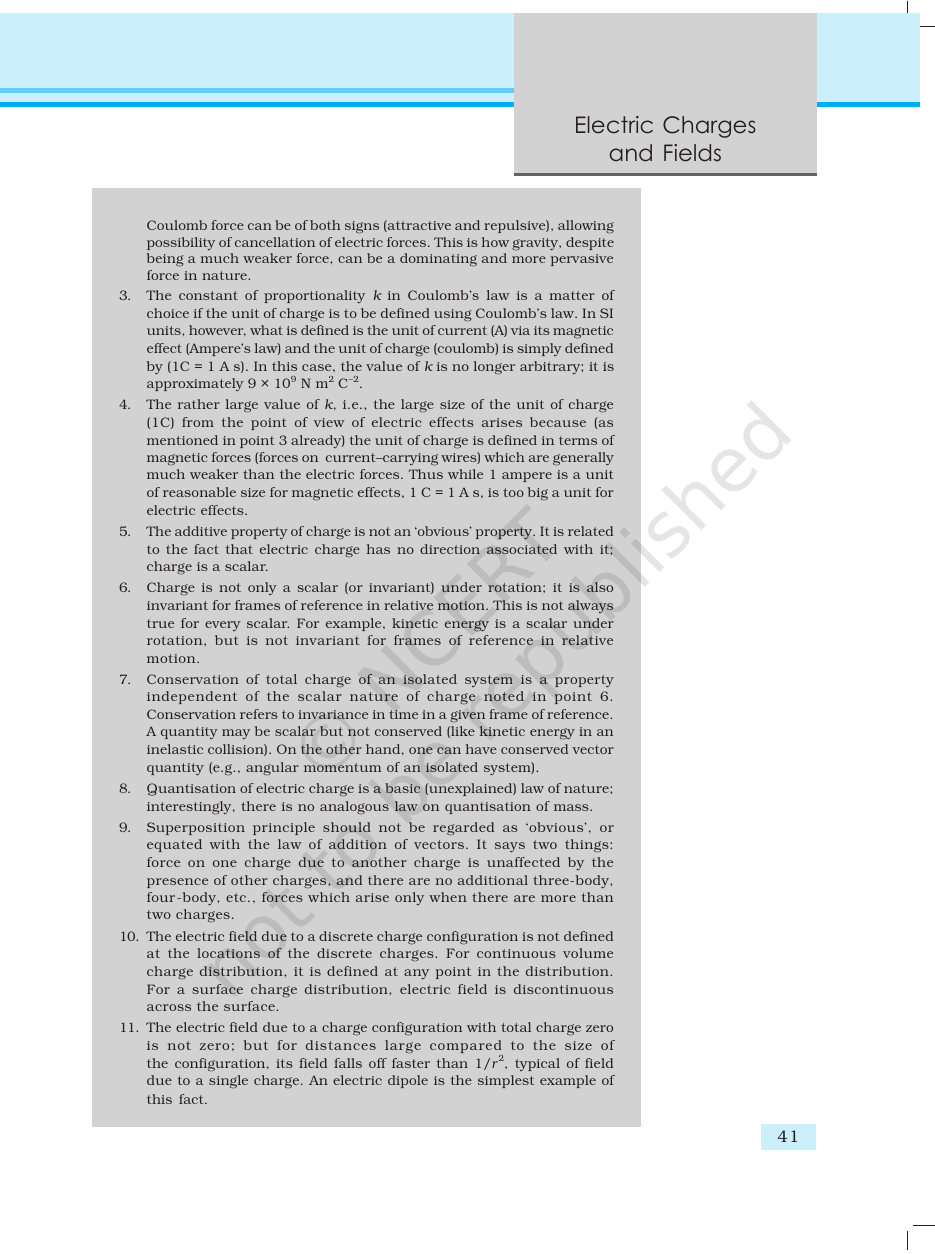 Page 41 of Electric Charges and Fields