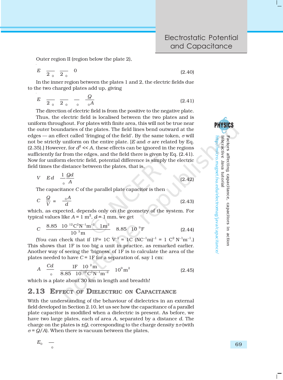Page 25 of Electrostatic Potential and Capacitance
