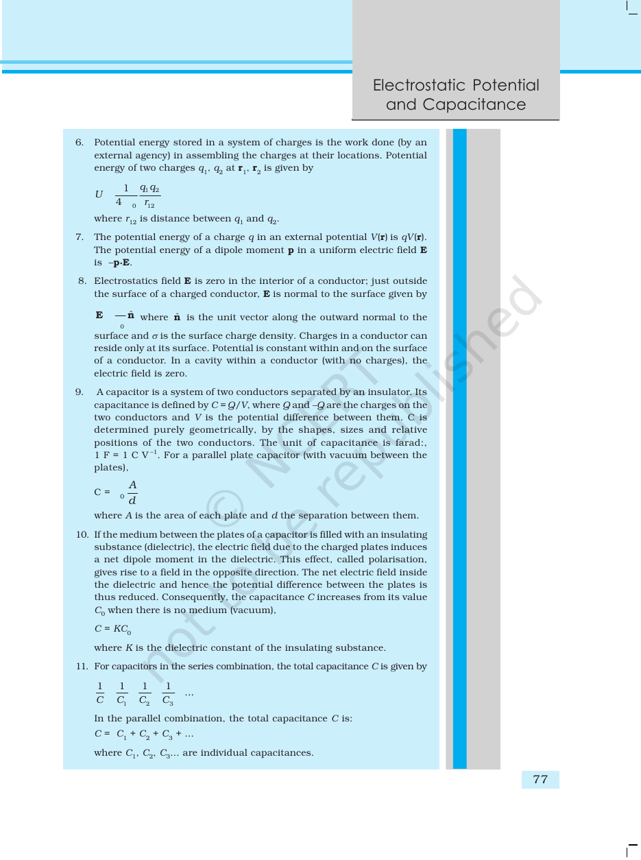 Page 33 of Electrostatic Potential and Capacitance