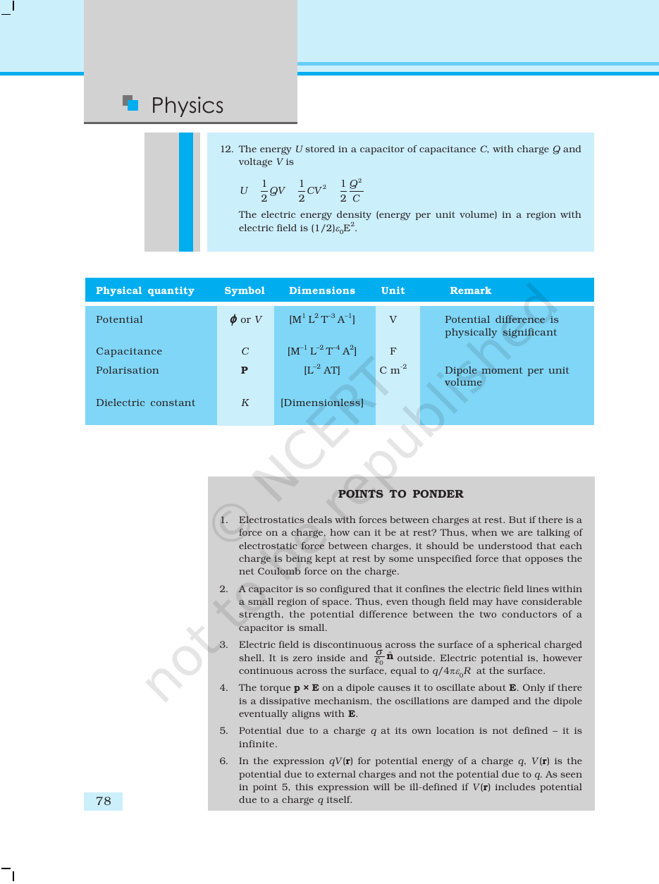 Page 34 of Electrostatic Potential and Capacitance