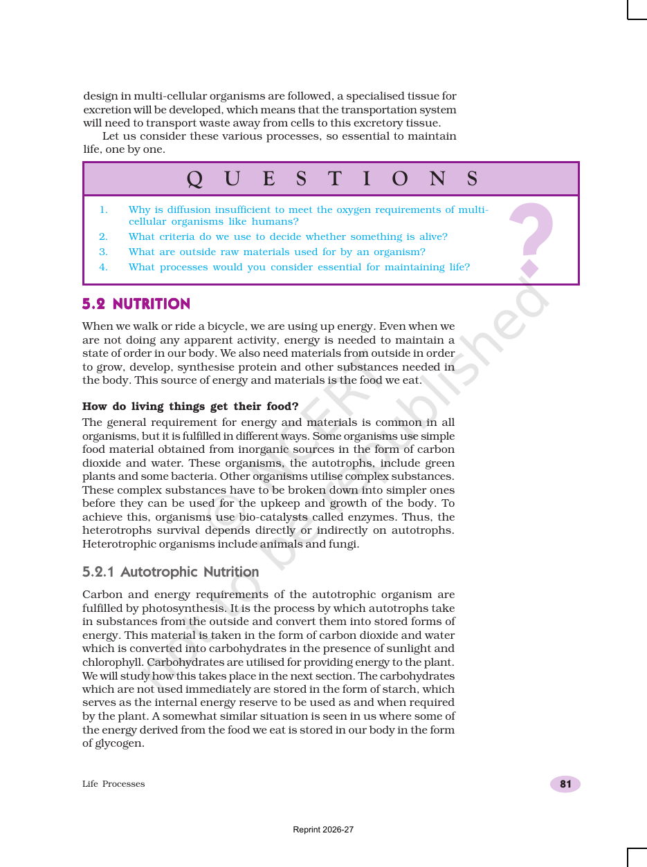 Page 3 of Life Processes