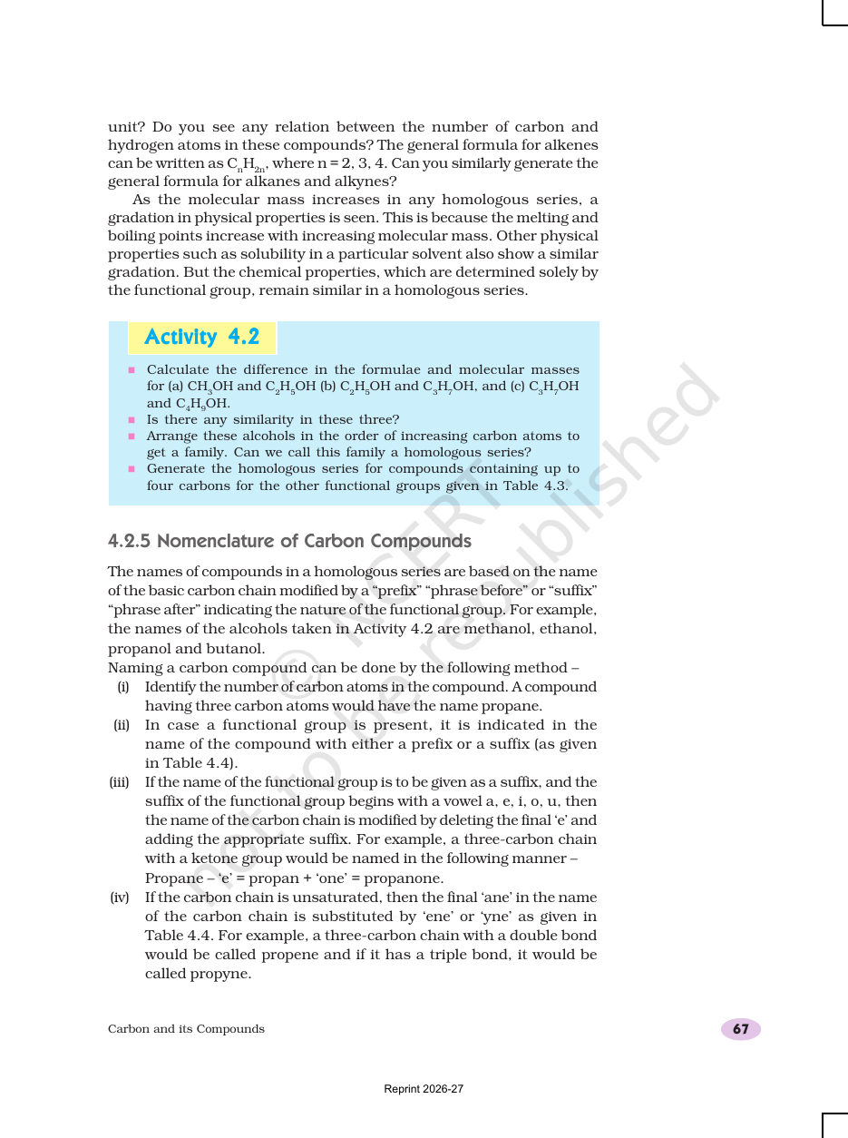 Page 10 of Carbon and its Compounds