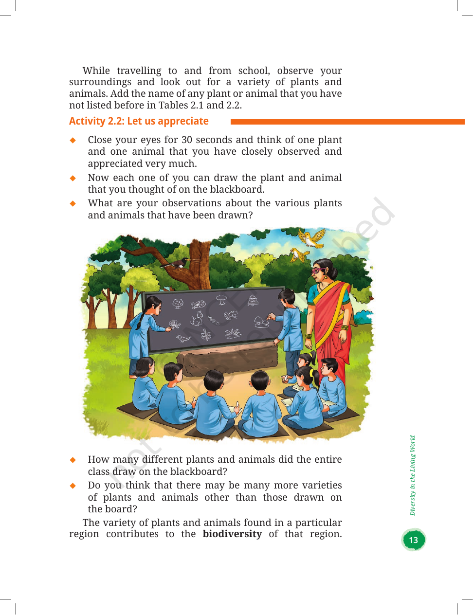 Page 5 of Diversity in the Living World
