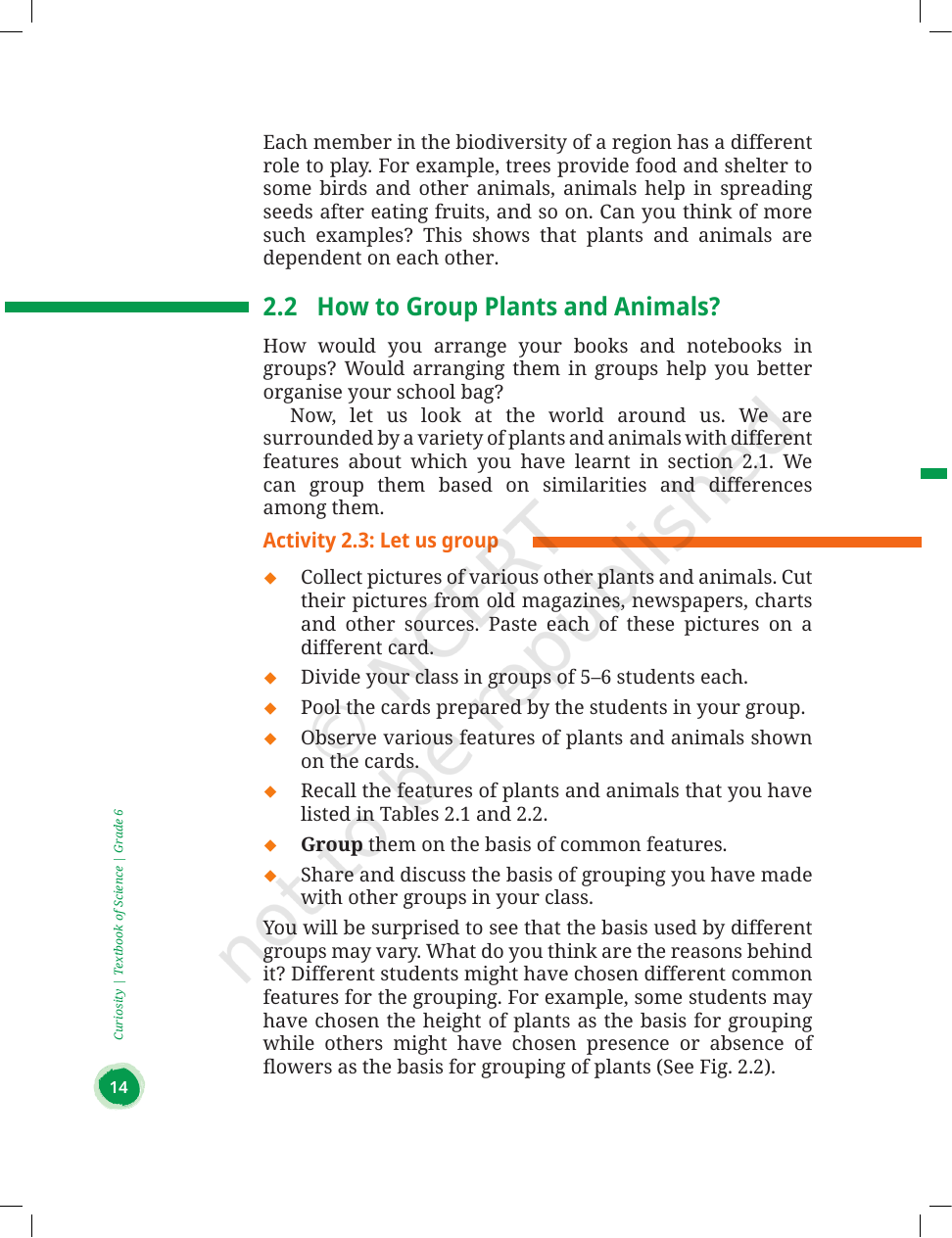 Page 6 of Diversity in the Living World