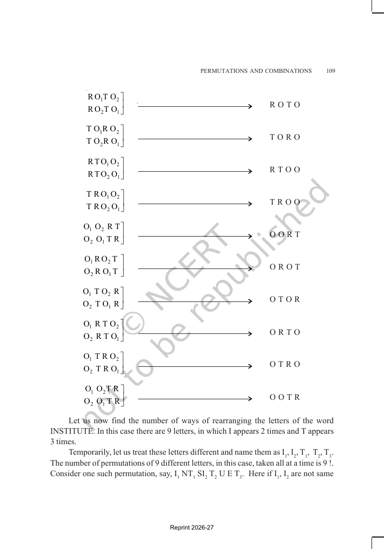 Page 10 of Permutations and Combinations