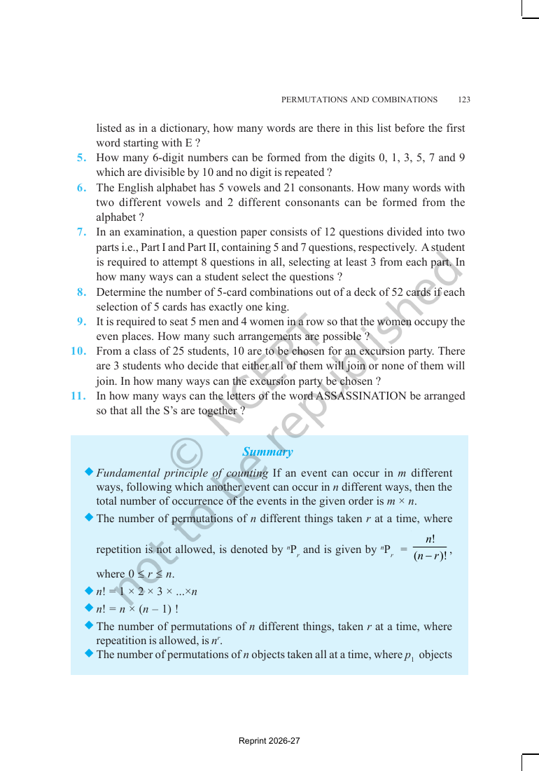 Page 24 of Permutations and Combinations