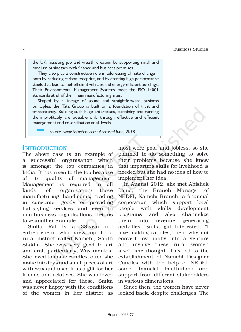 Page 2 of Nature and Significance of Management