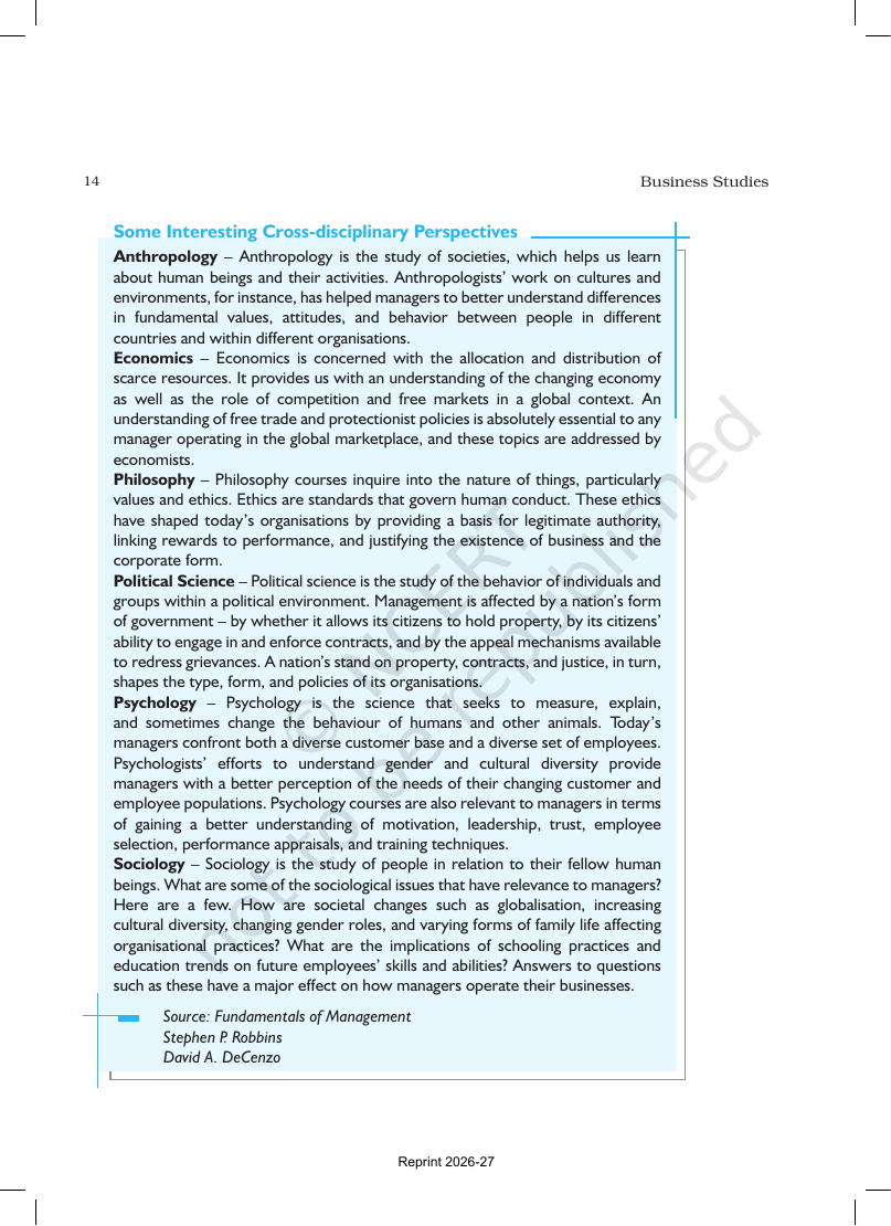 Page 14 of Nature and Significance of Management