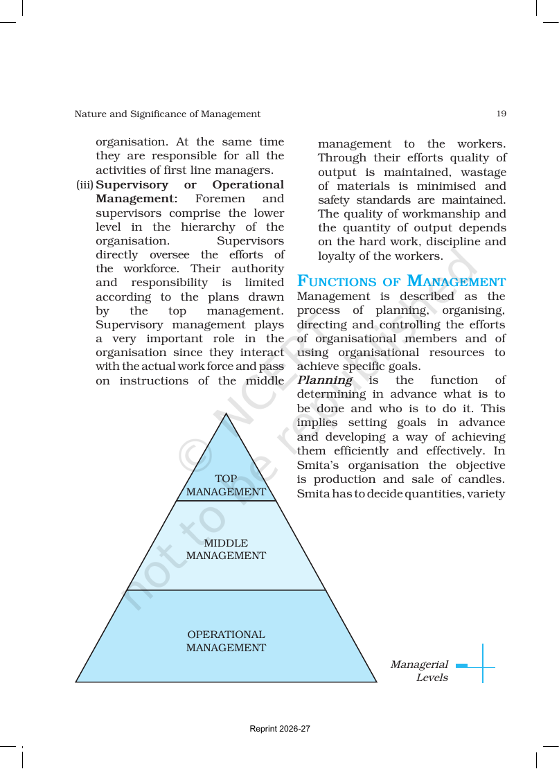 Page 19 of Nature and Significance of Management