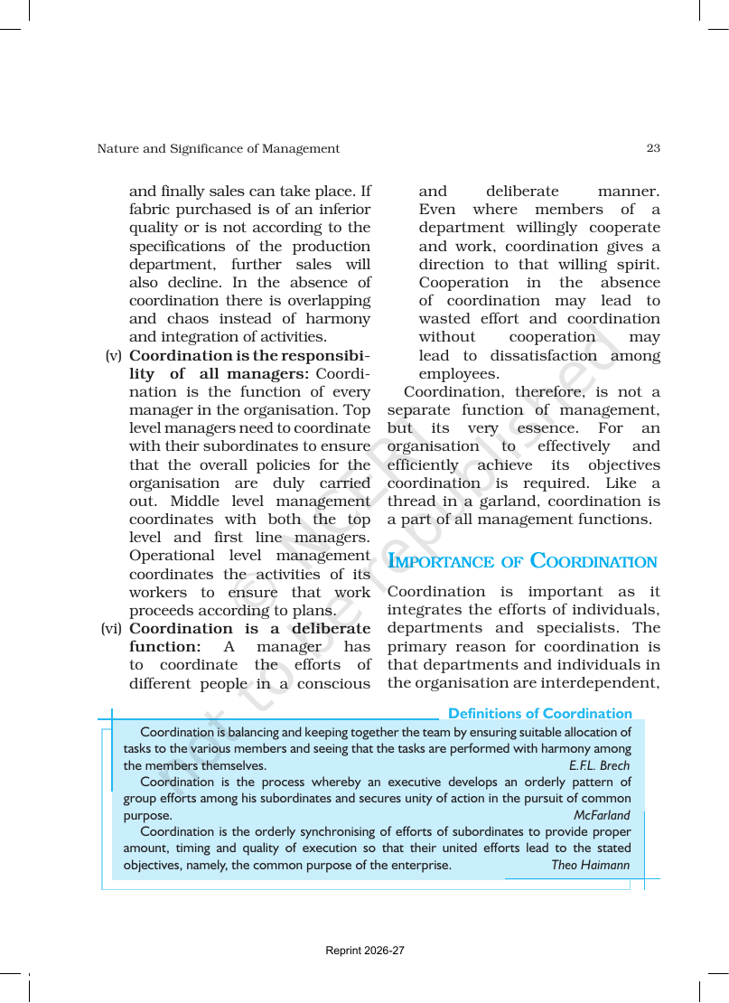 Page 23 of Nature and Significance of Management