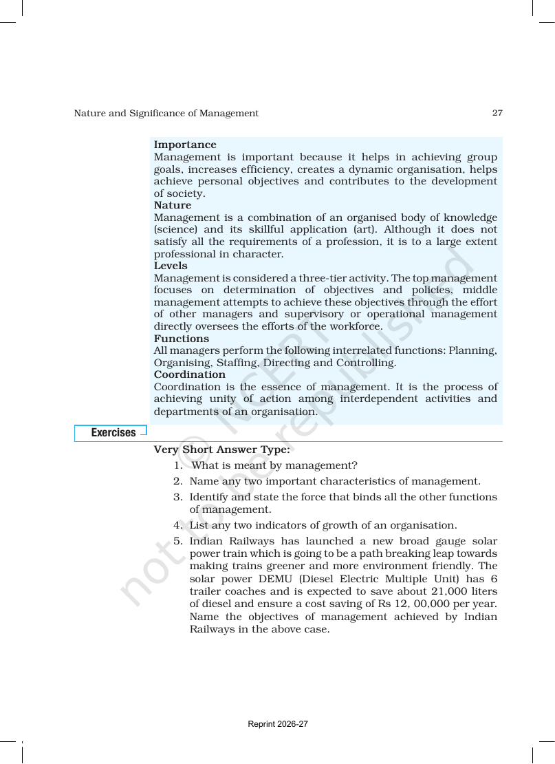Page 27 of Nature and Significance of Management