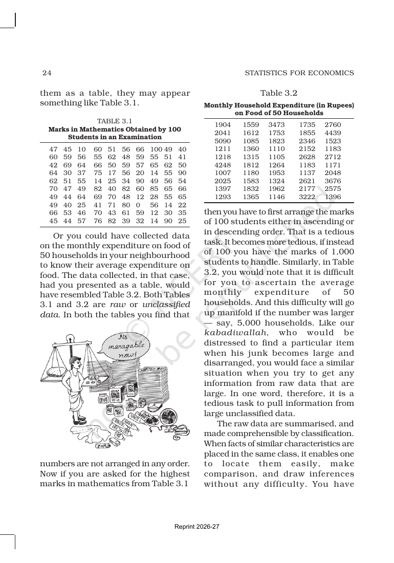 Page 3 of Organisation of Data