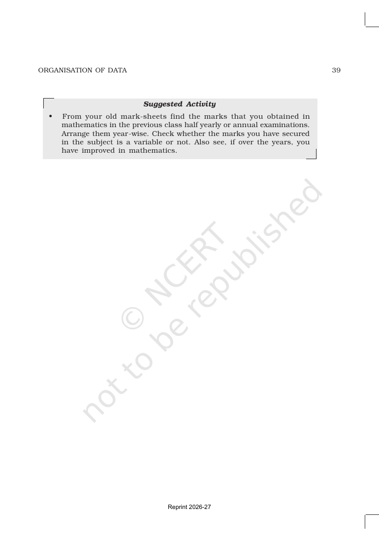 Page 18 of Organisation of Data