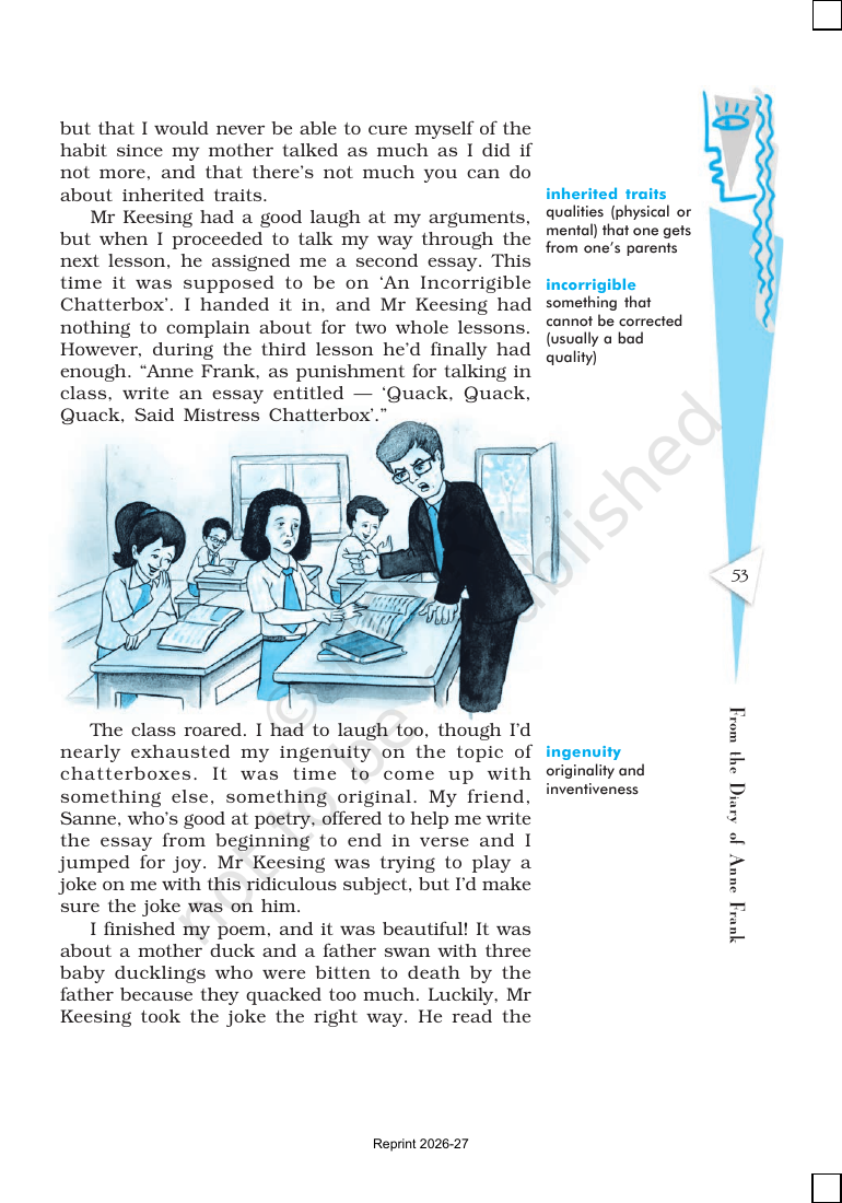 Page 6 of From the Diary of Anne Frank