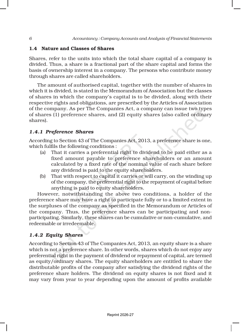 Page 6 of Accounting for Share Capital