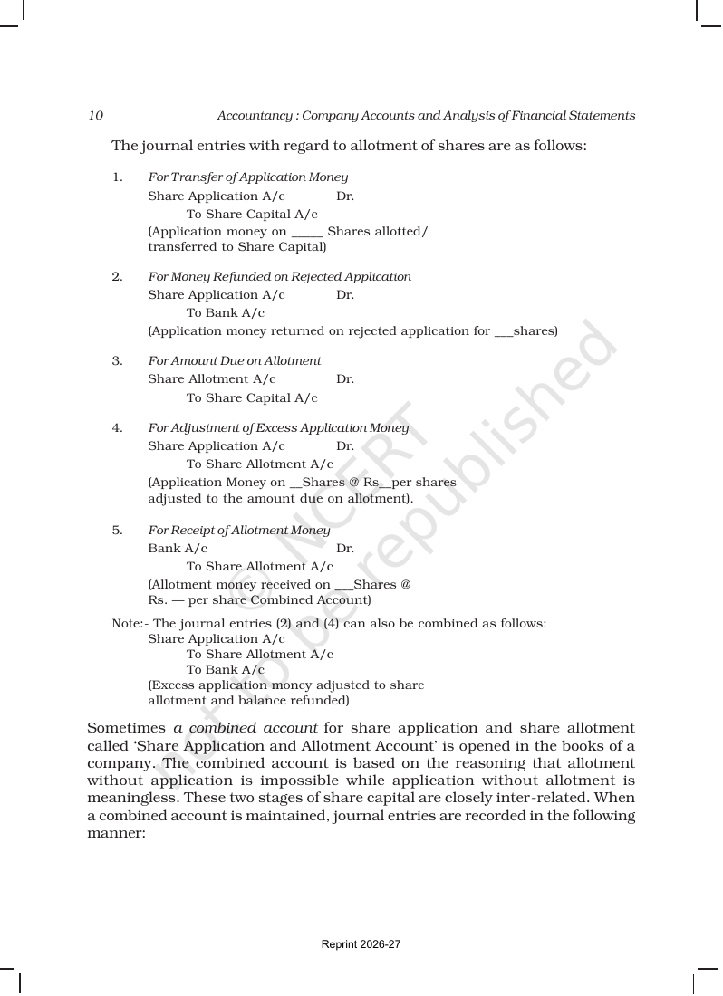 Page 10 of Accounting for Share Capital