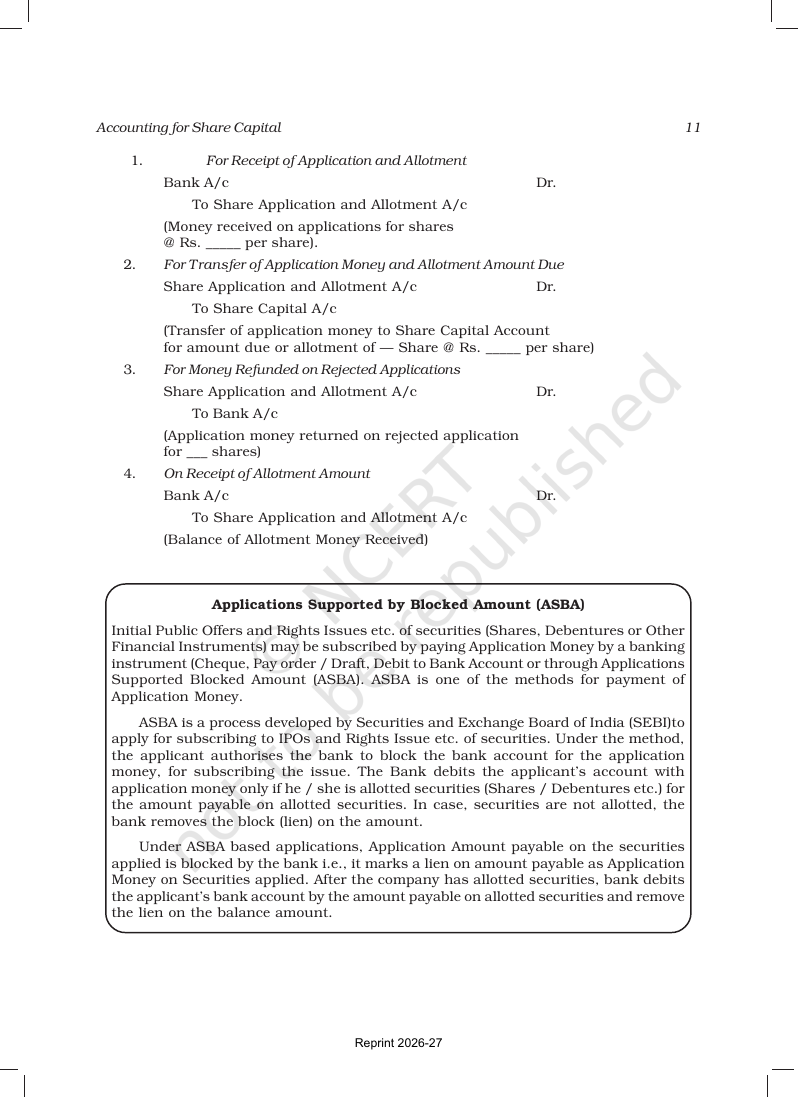 Page 11 of Accounting for Share Capital