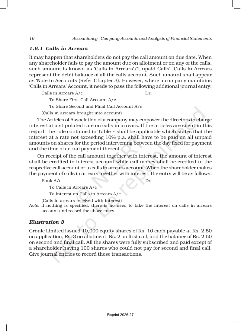 Page 16 of Accounting for Share Capital