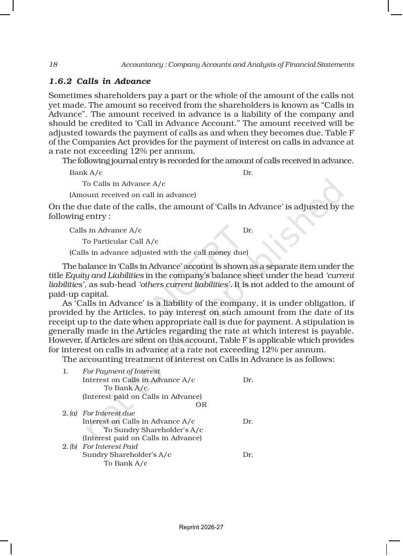 Page 18 of Accounting for Share Capital