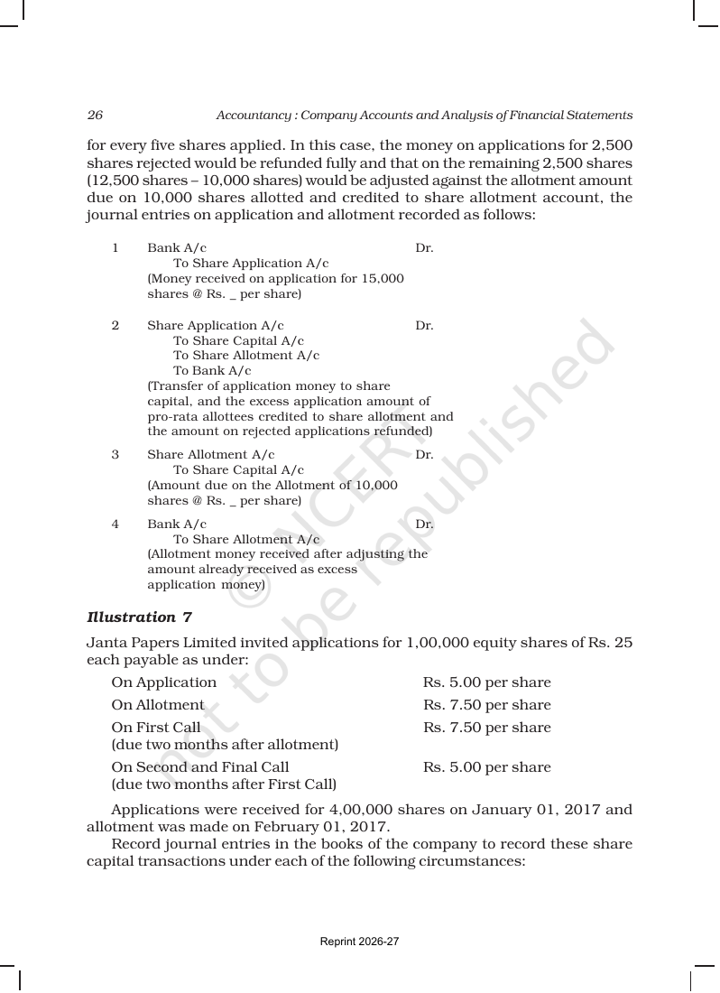 Page 26 of Accounting for Share Capital