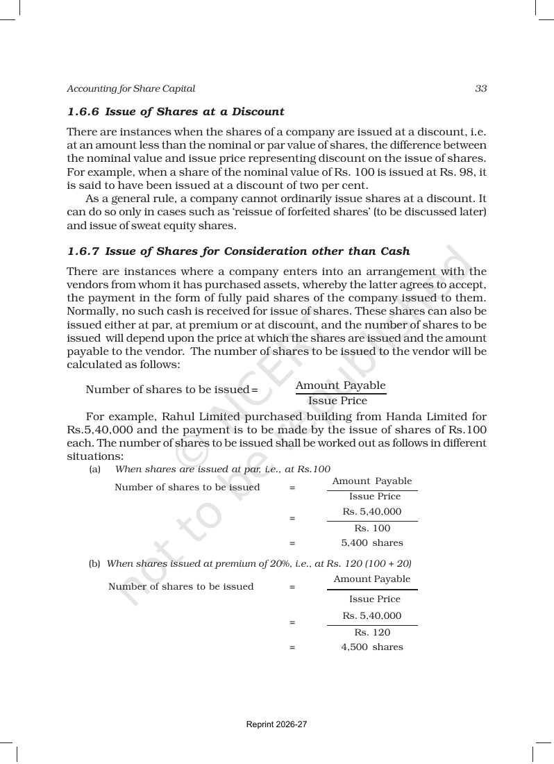 Page 33 of Accounting for Share Capital