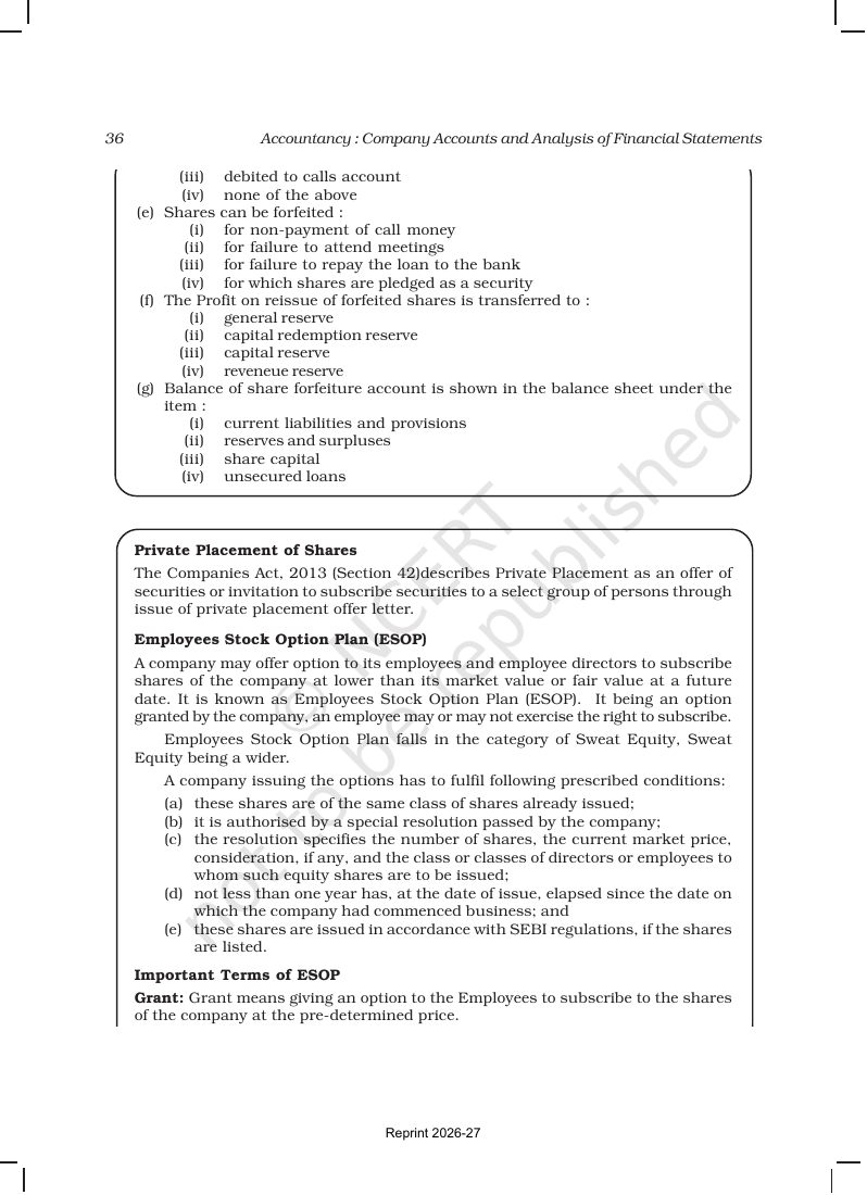 Page 36 of Accounting for Share Capital