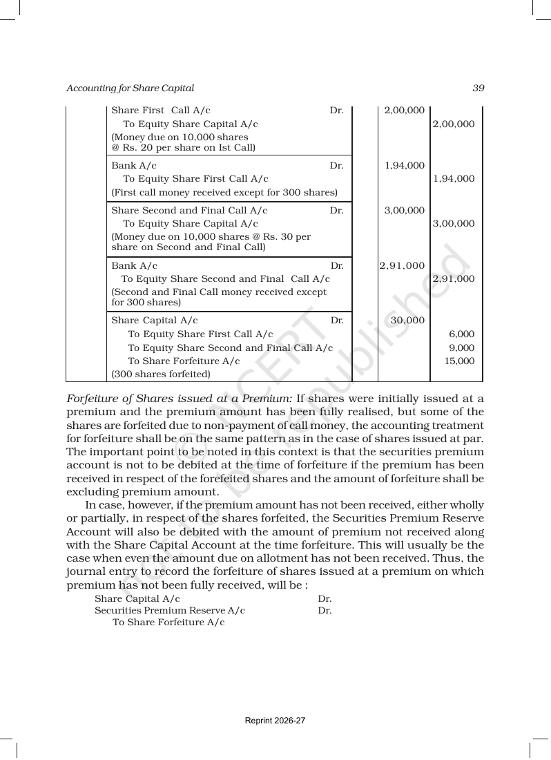 Page 39 of Accounting for Share Capital