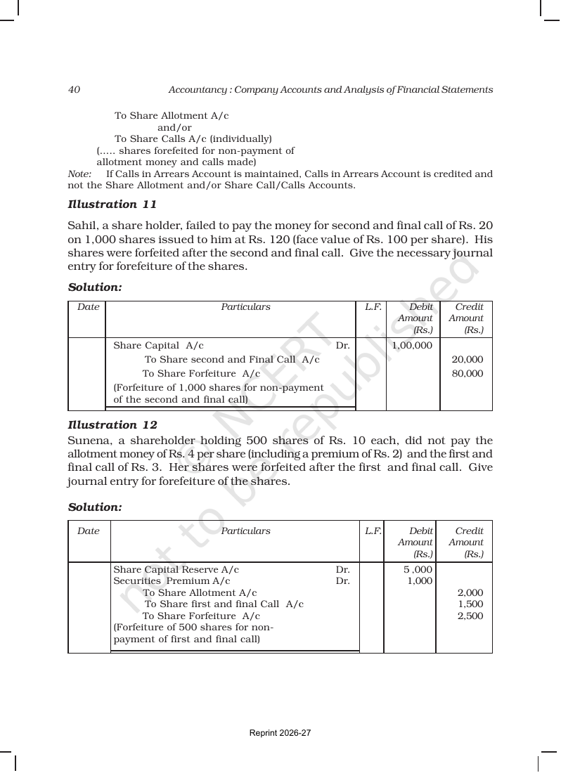 Page 40 of Accounting for Share Capital