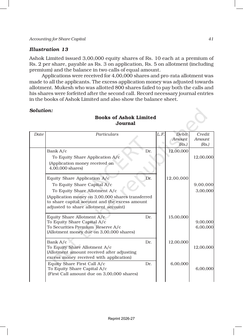 Page 41 of Accounting for Share Capital