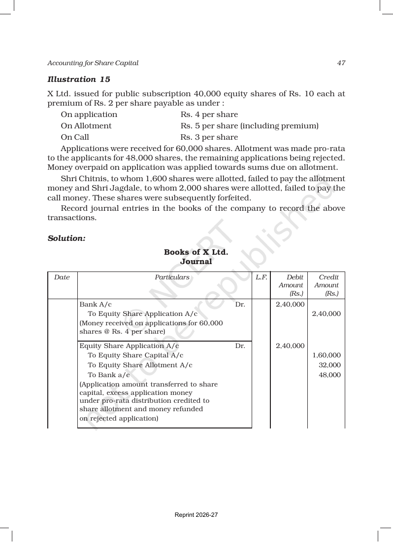 Page 47 of Accounting for Share Capital