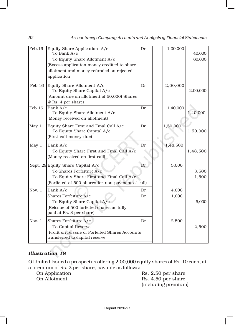 Page 52 of Accounting for Share Capital
