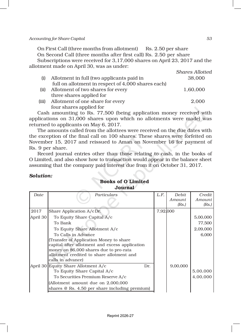 Page 53 of Accounting for Share Capital