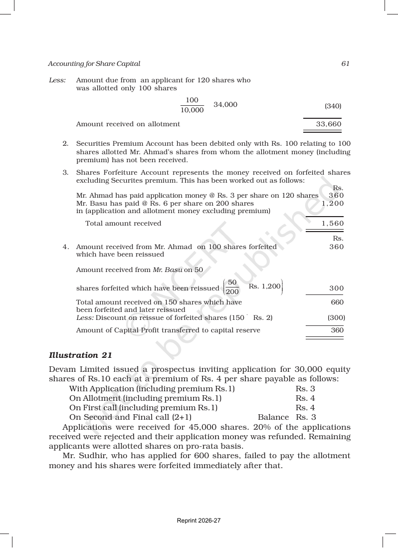 Page 61 of Accounting for Share Capital
