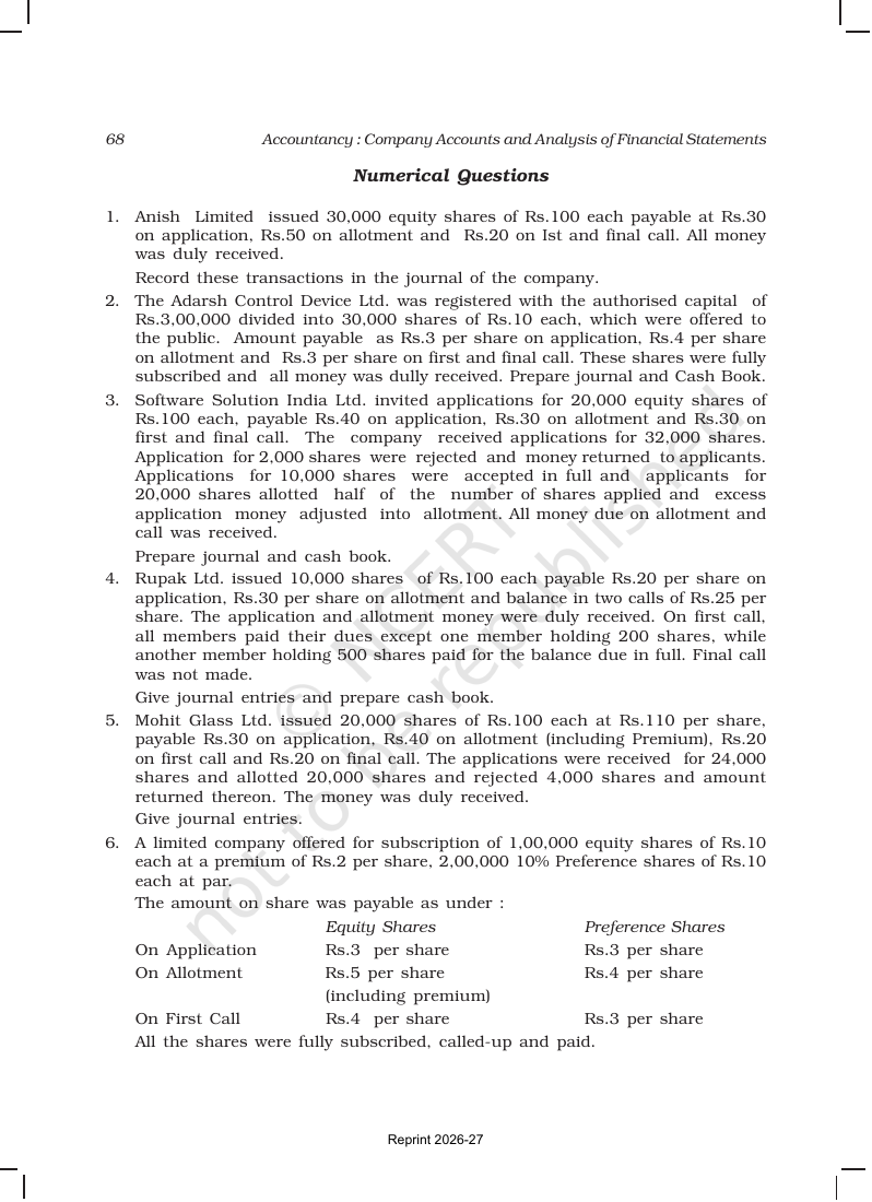 Page 68 of Accounting for Share Capital